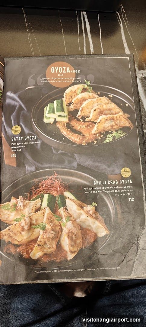 Gyoza Menu Page