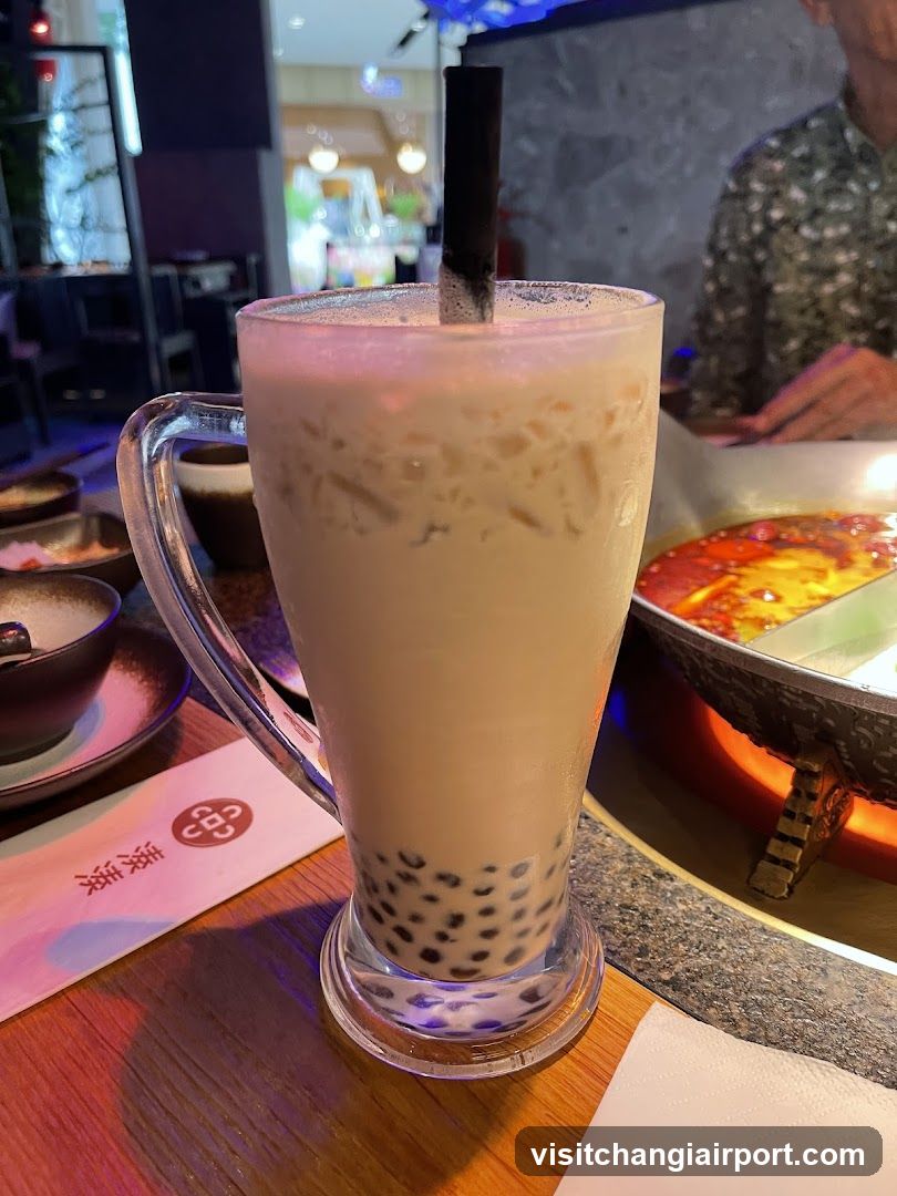 Boba Milk Tea at Hotpot Restaurant
