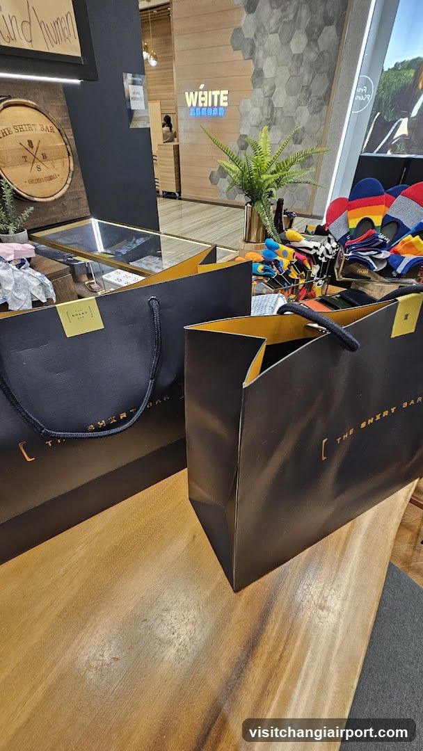 Shopping Bags on Counter