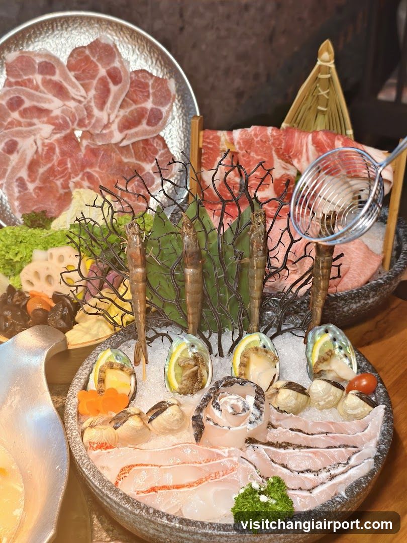Hot Pot Ingredients Display