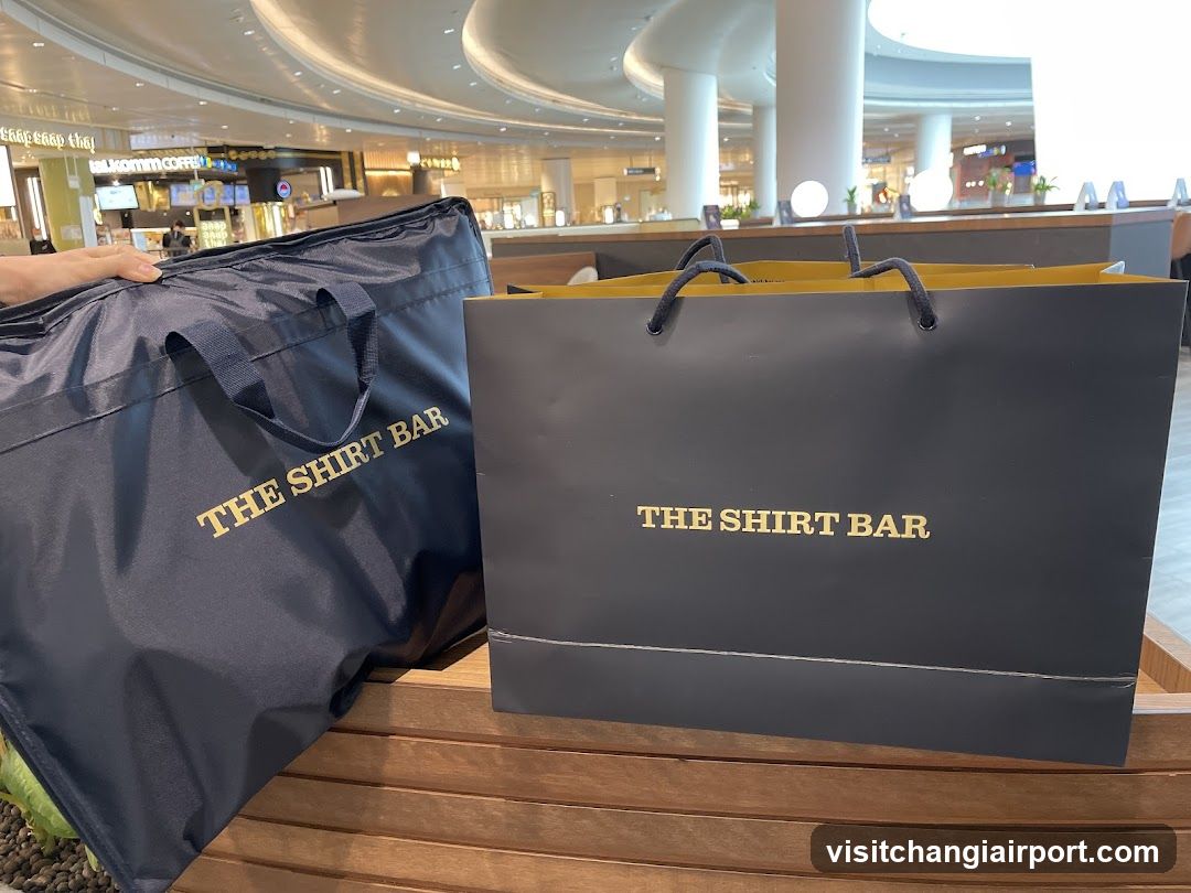 Shopping Bags at Airport Terminal