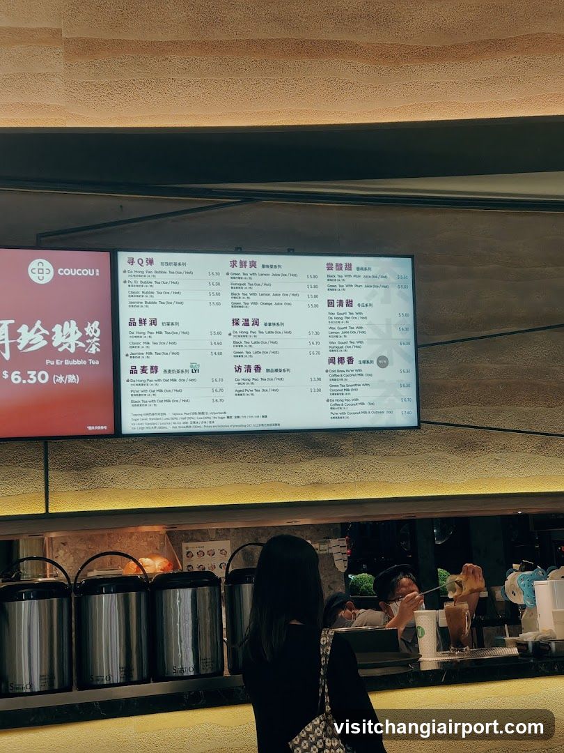 Bubble Tea Menu Board