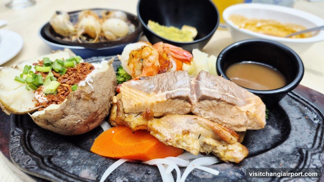 Baked Potato and Meat Platter