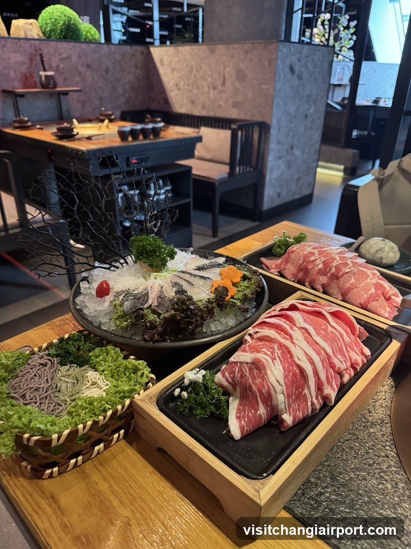 Hot Pot Ingredients Display