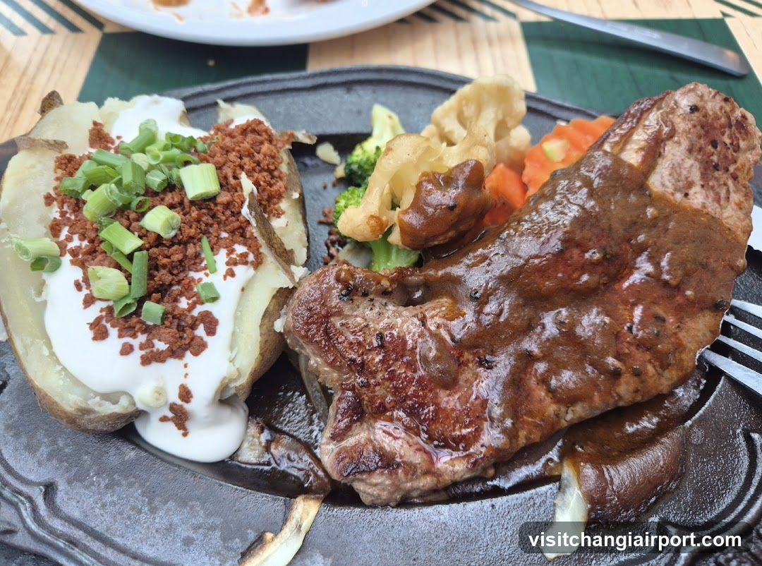 Steak and Baked Potato Meal