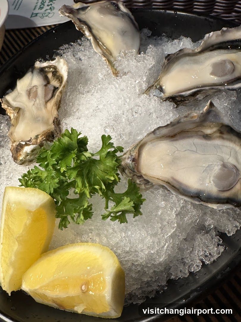 Oysters on Ice with Lemon and Parsley