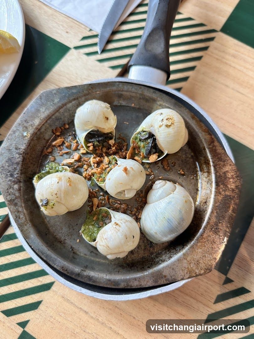 Escargot in a pan