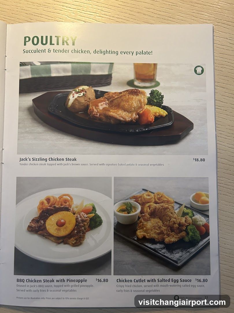Poultry Menu Page