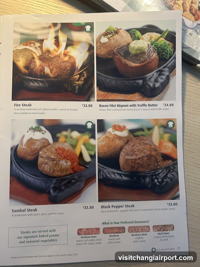Steak Menu Page