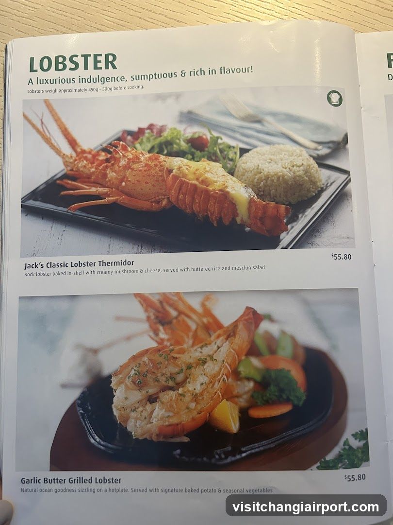 Lobster Menu Page