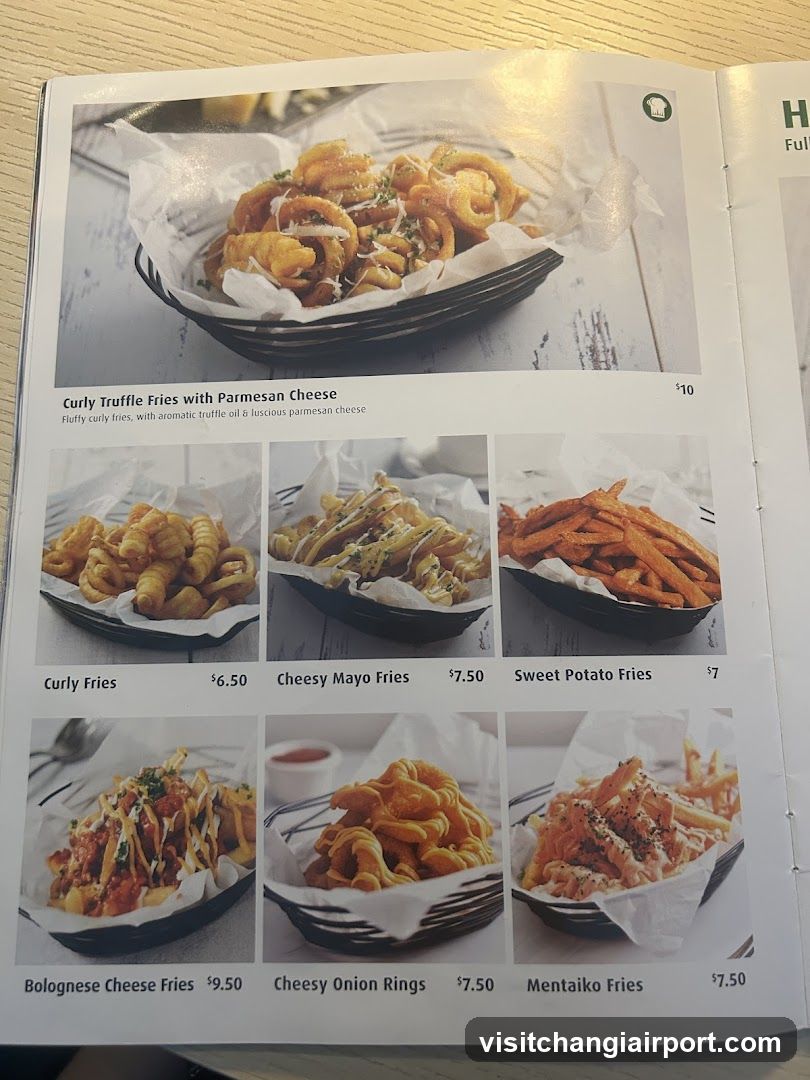Fries Menu Page