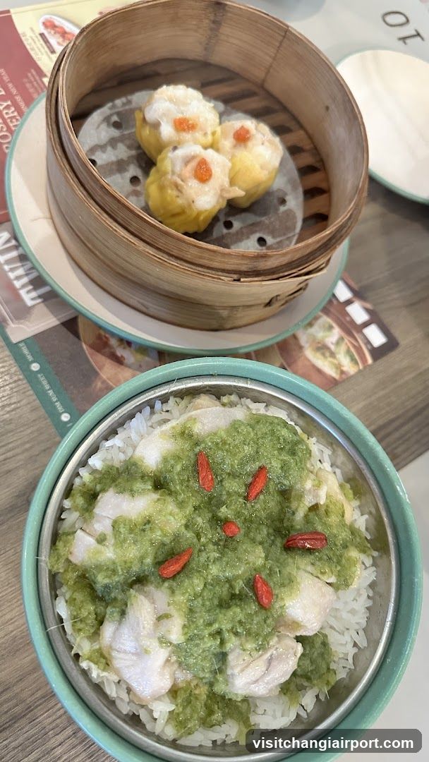 Dim Sum and Rice Dish