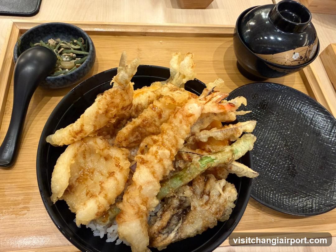 Tempura Bowl with Side Dishes
