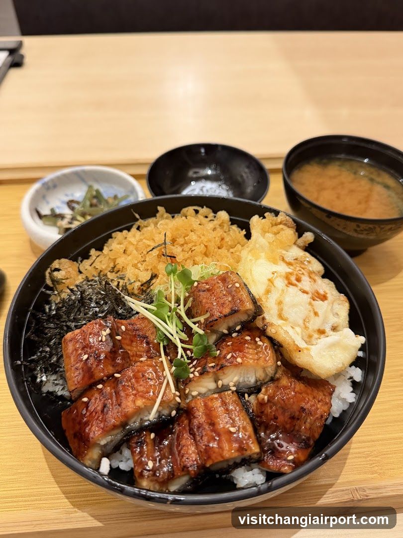 Eel Rice Bowl with Side Dishes