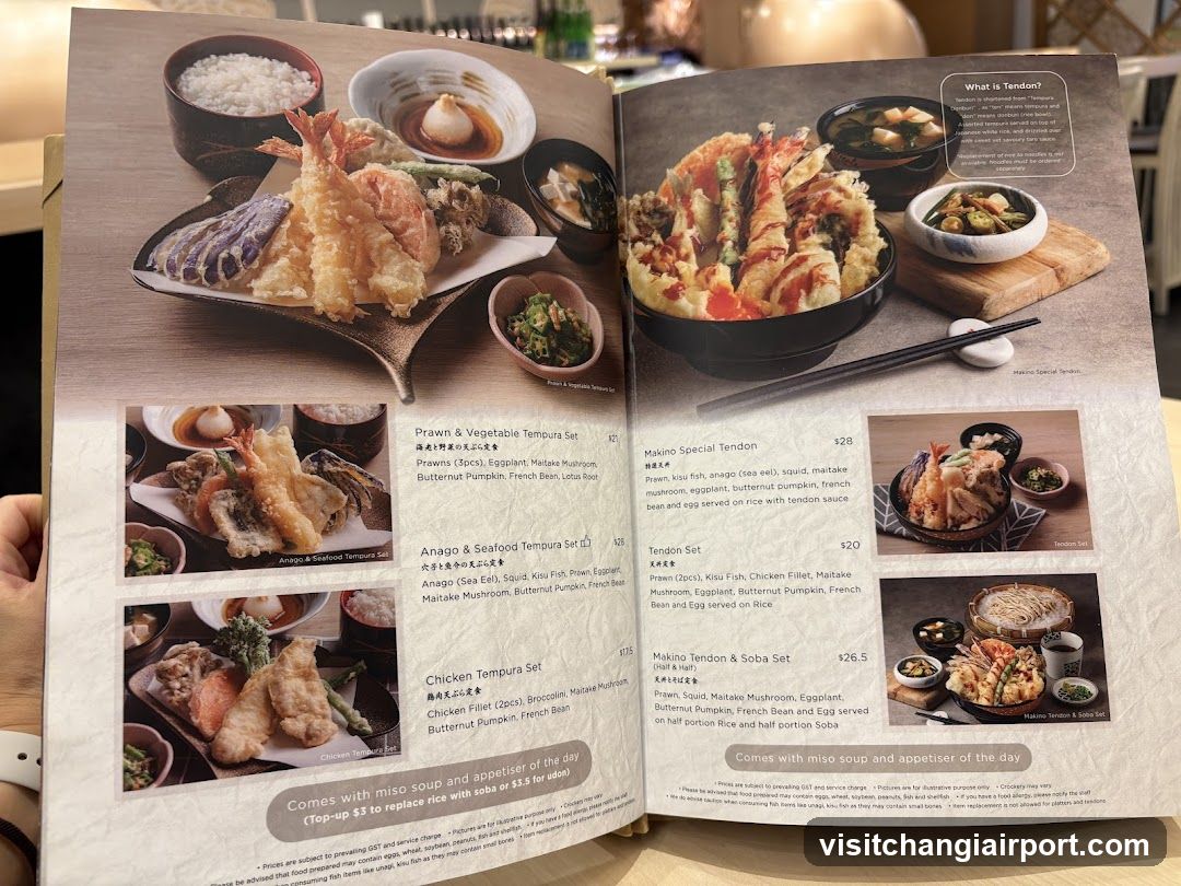 Japanese Restaurant Menu