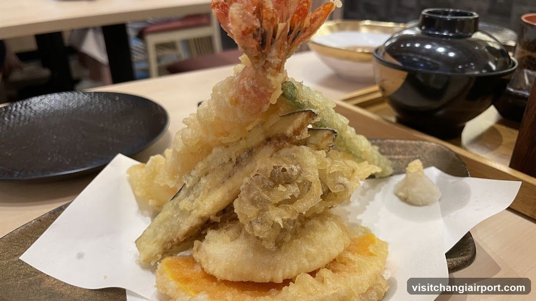 Tempura Platter with Shrimp and Vegetables