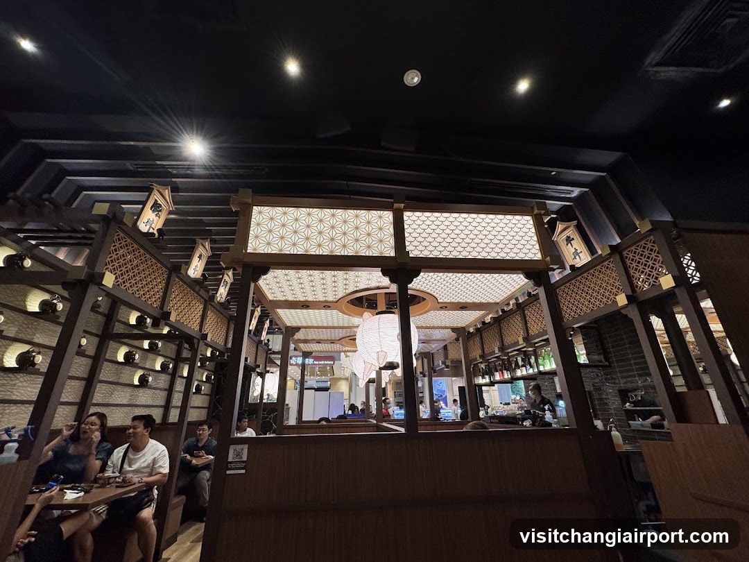 Interior of a Japanese-style restaurant