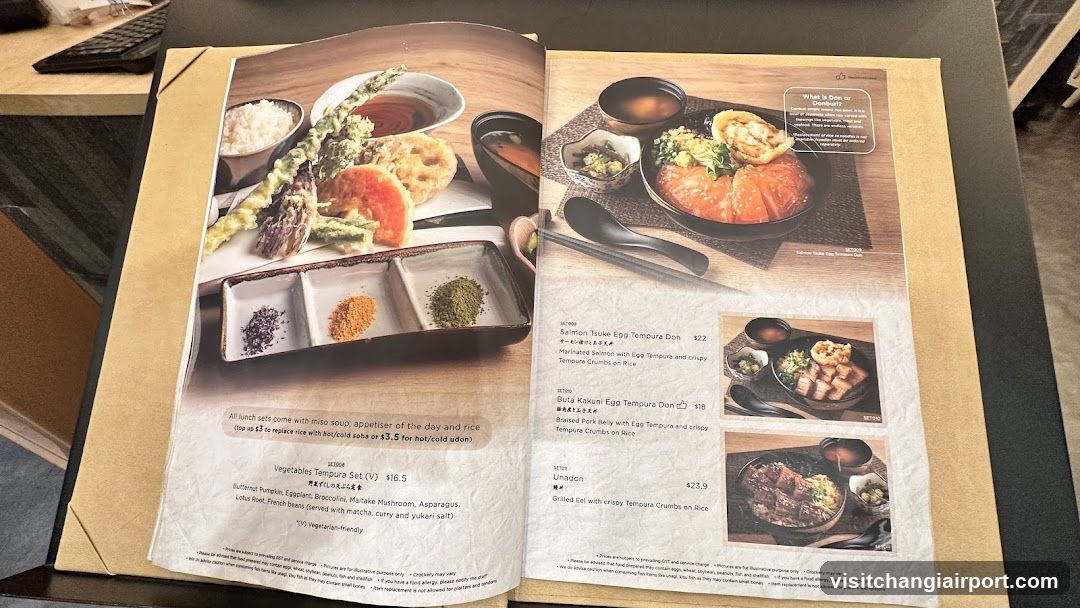 Japanese Restaurant Menu Spread