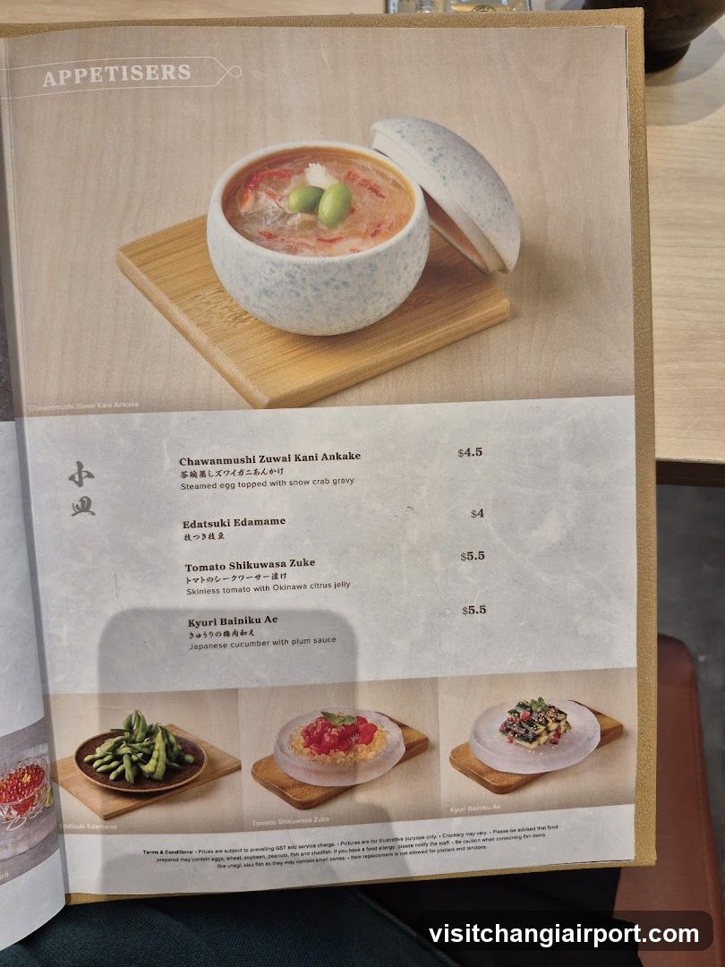 Appetizers Menu Page