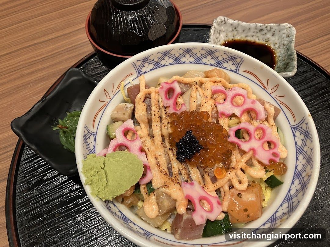 Japanese Rice Bowl with Toppings
