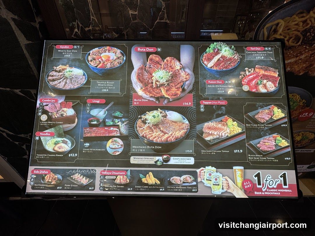 Wagyu Don Menu Board