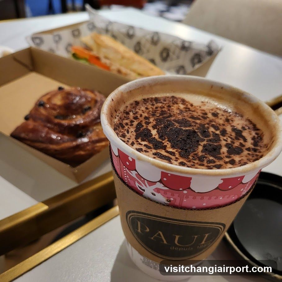 Coffee and Pastry at Paul