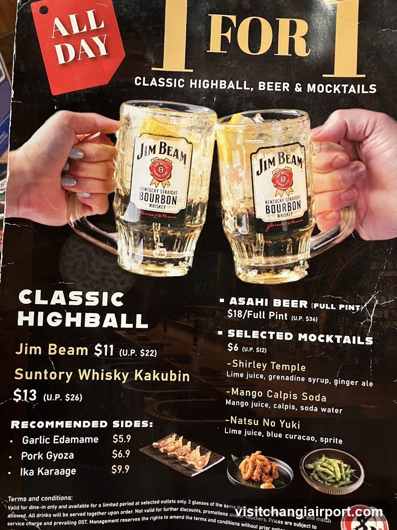 Classic Highball & Mocktails Menu