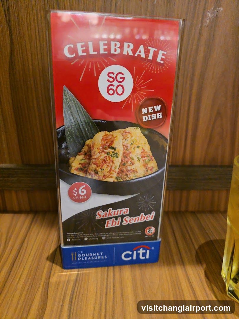 SG60 Celebration Menu Card