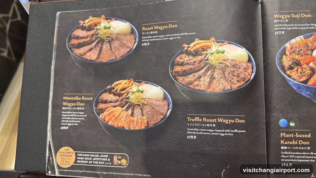 Wagyu Don Menu Page