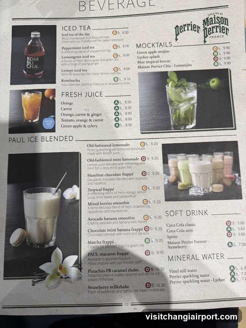 Maison Perrier France Beverage Menu