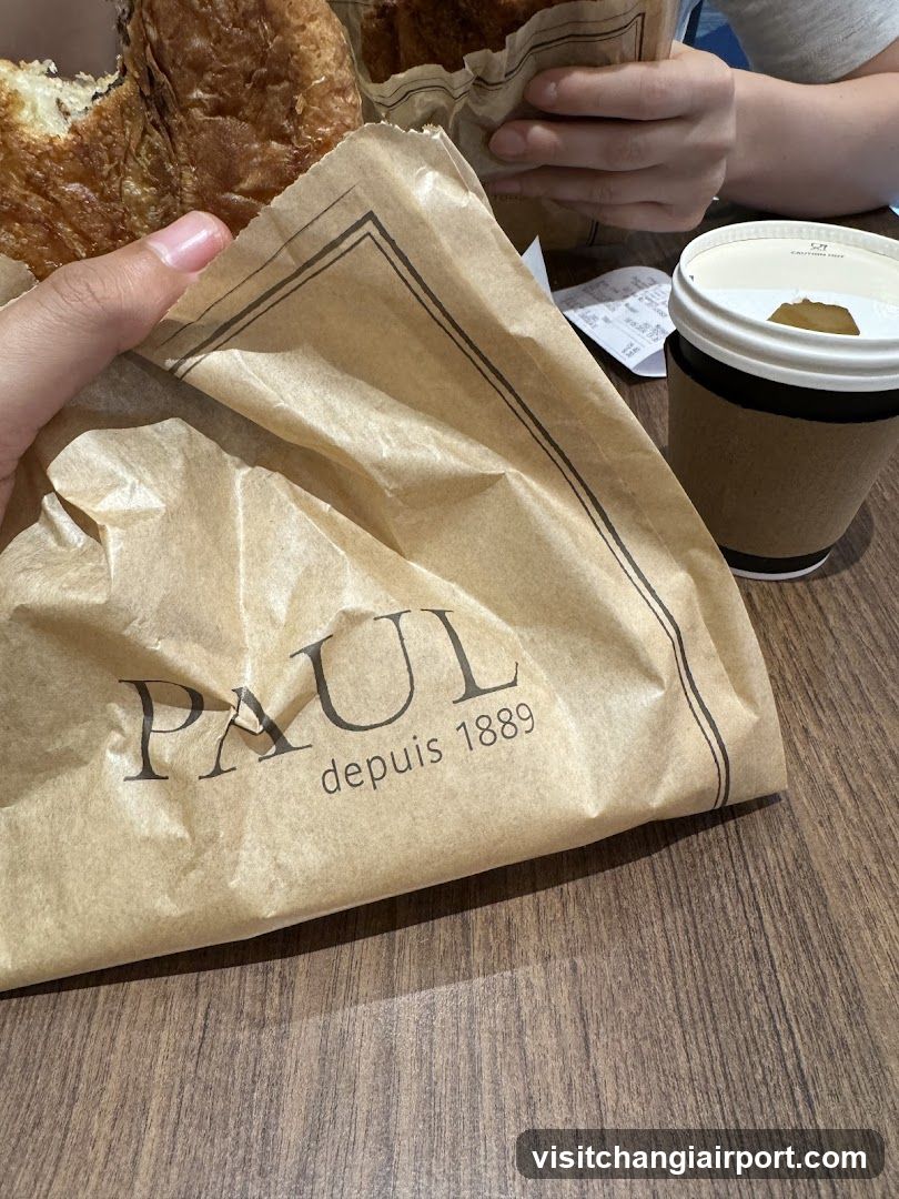 Paul Bakery Bag and Coffee