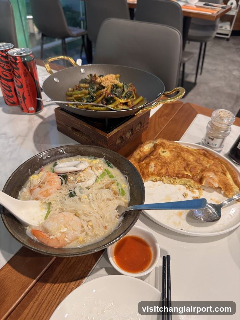 Dining Table with Asian Cuisine