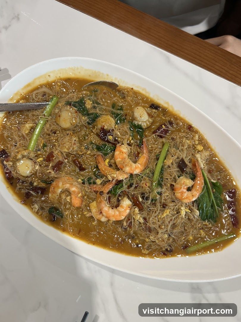 Shrimp and Vermicelli Noodle Dish