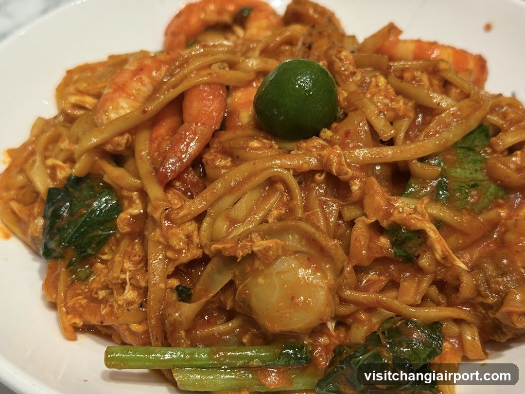Shrimp Fried Noodles with Lime