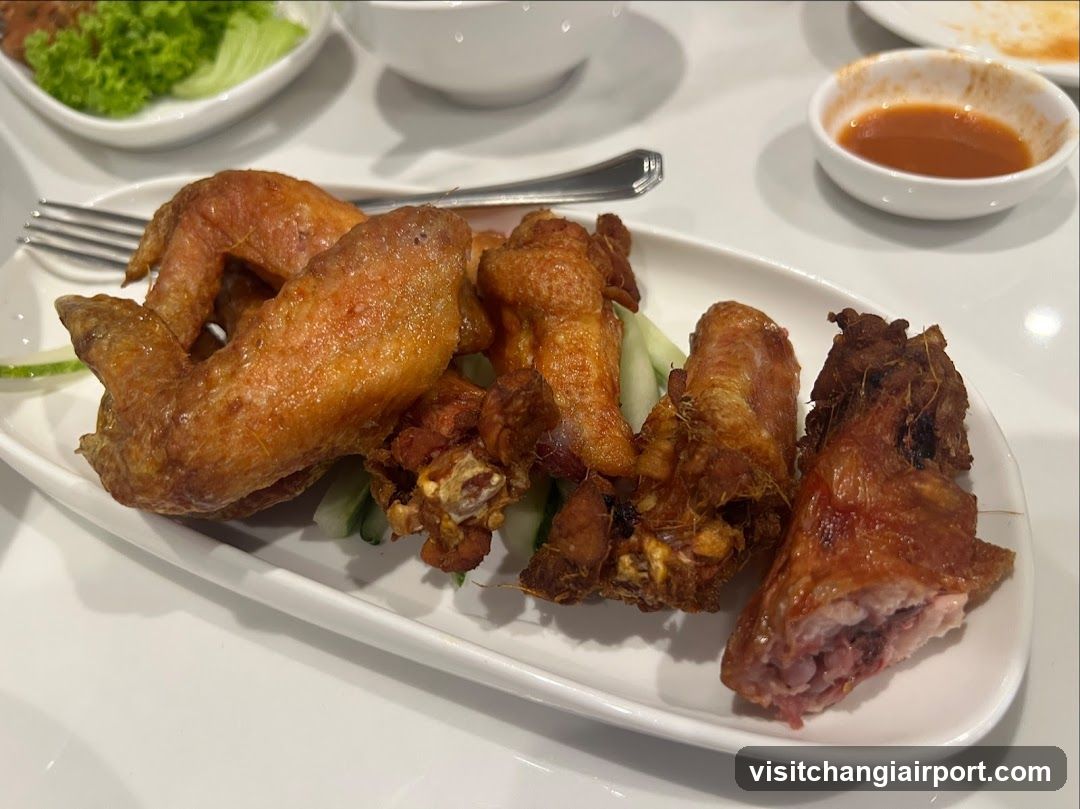 Fried Chicken Wings with Sauce