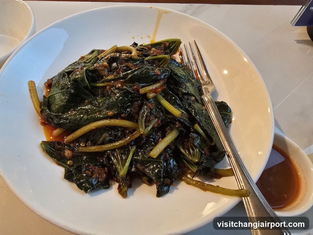 Stir-fried Greens with Chili Sauce