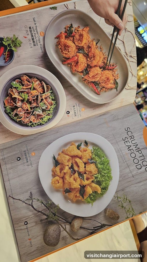 Seafood Menu Display