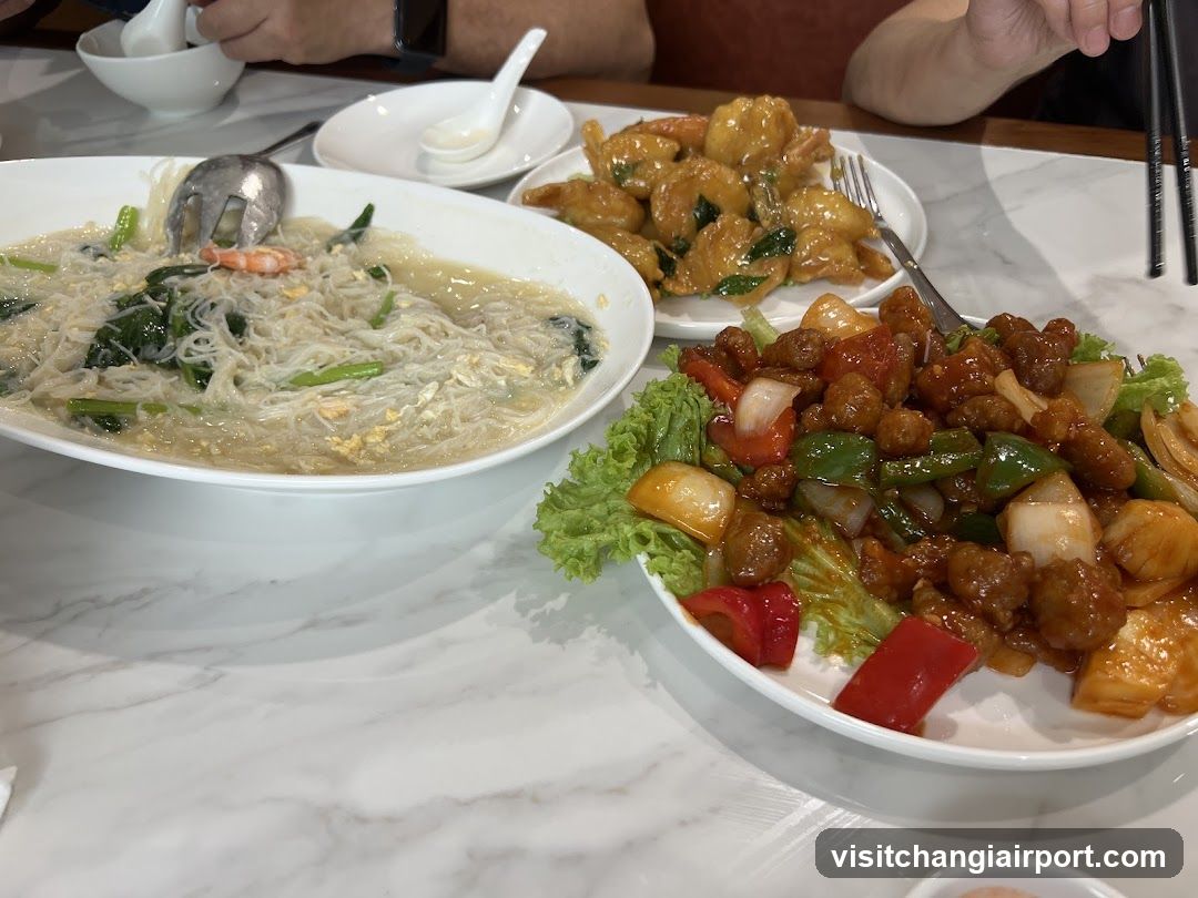 Chinese Dishes on Table