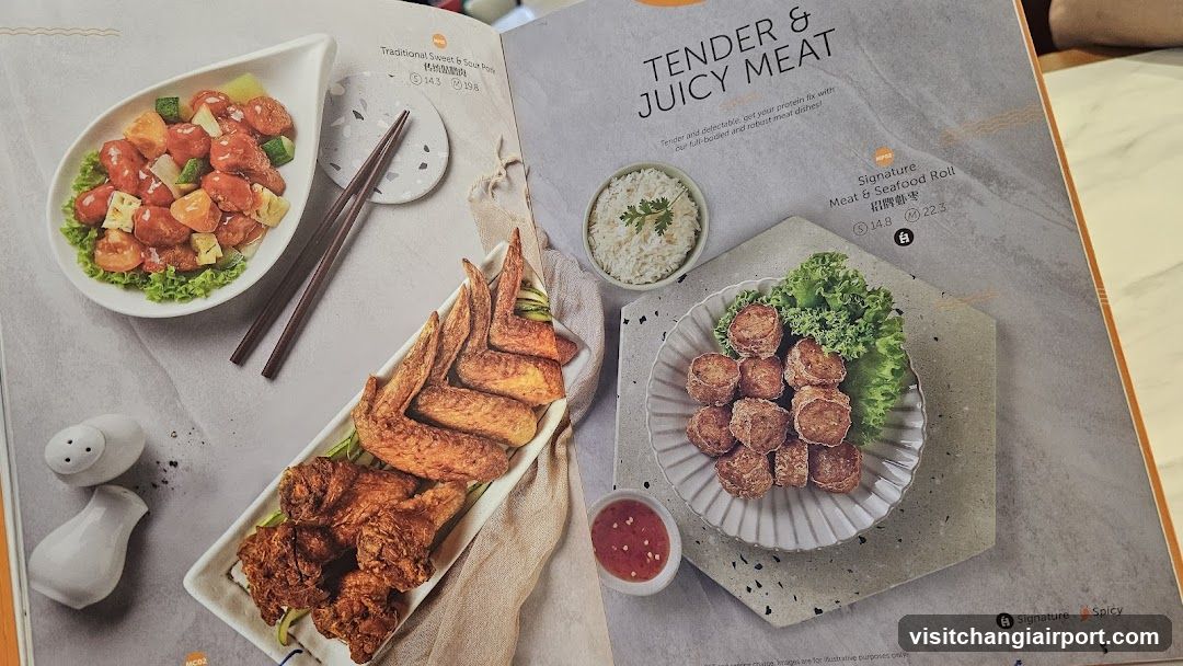 Food Menu Page with Dishes