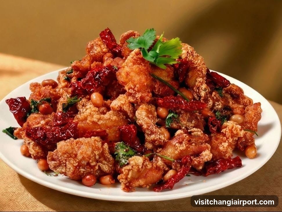 Crispy Fried Chicken with Dried Chilies and Peanuts