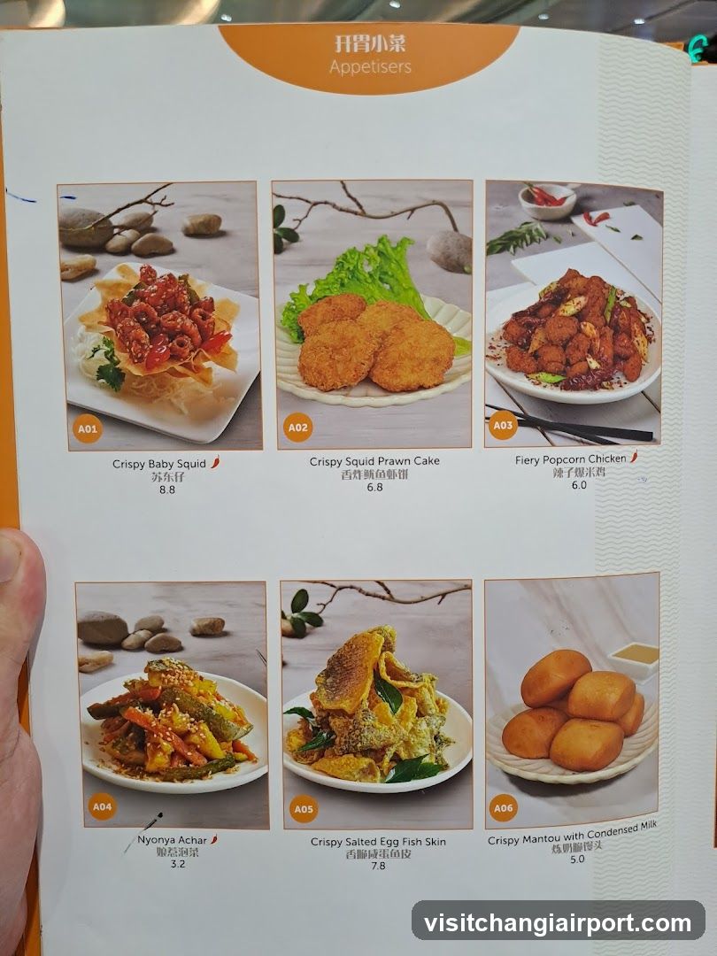 Appetisers Menu Page