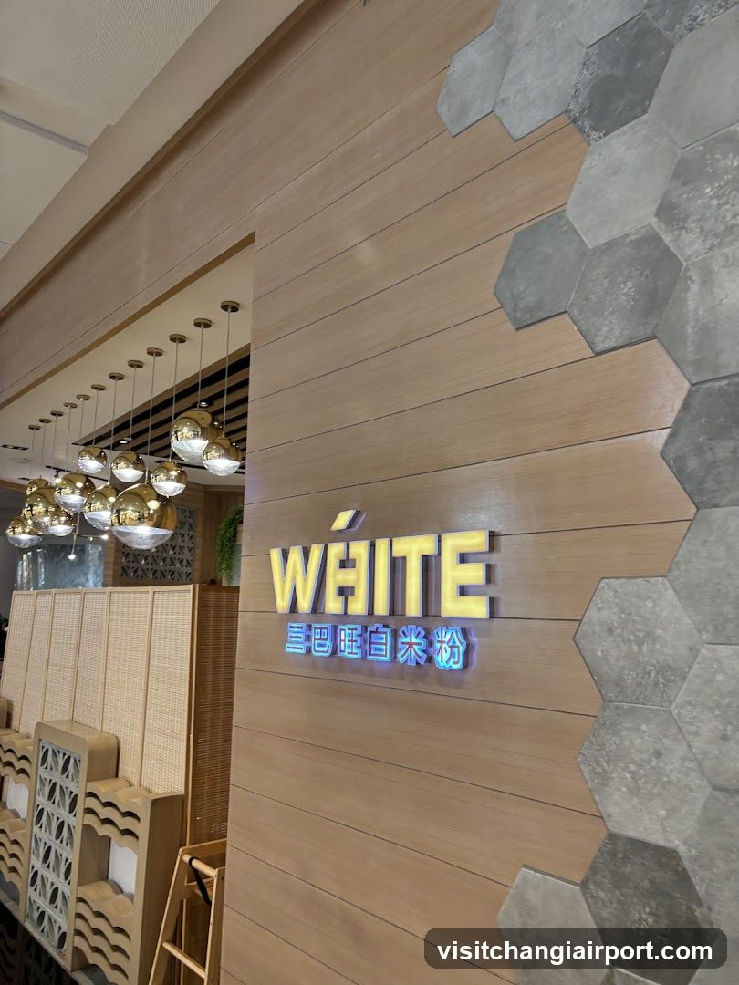 WHITE Rice Noodle Shop Interior