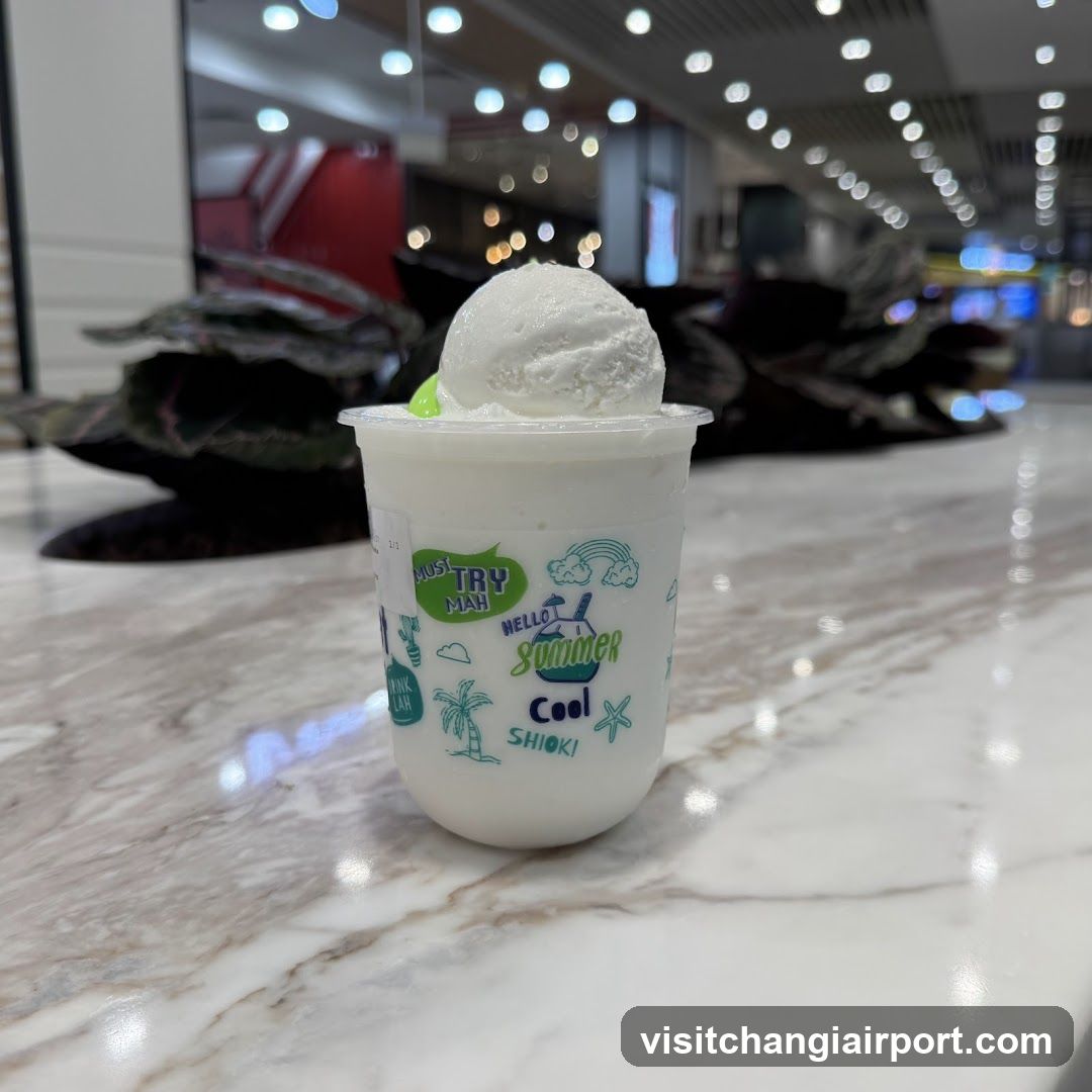 Summer Drink with Ice Cream