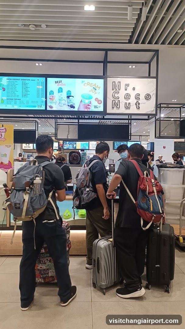 Customers at Mr. Coconut Shop