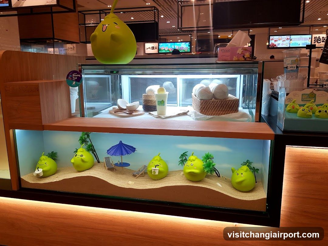 Green Pudding Display
