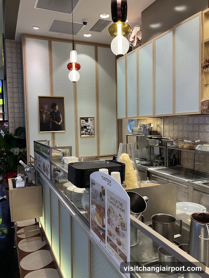 Interior of a modern cafe or bakery