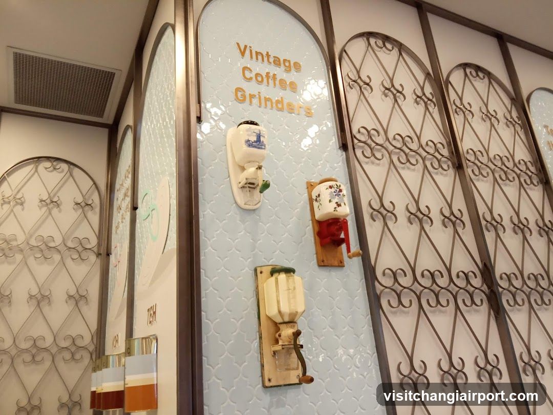 Vintage Coffee Grinders Display