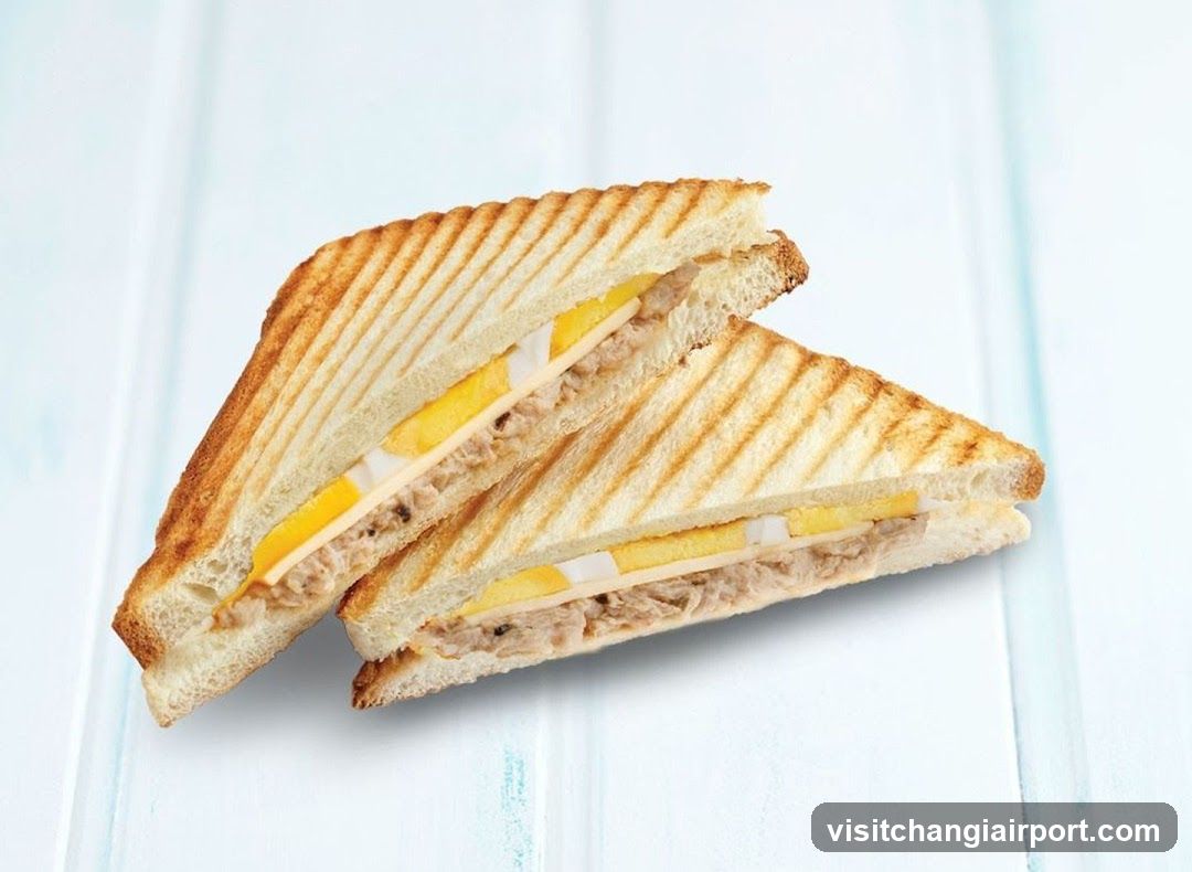 Grilled Sandwich with Tuna and Cheese