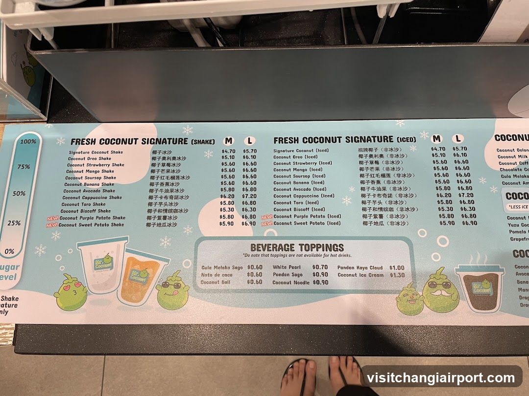 Fresh Coconut Signature Menu