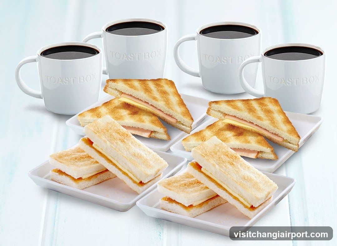 Toast Box Sandwiches and Coffee